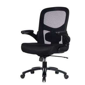 Cadeira Escritorio Plus Size NR-17 Diretor BLM922P Blume Tela Mesh Preto Ate 180kg Base Rodizio PU